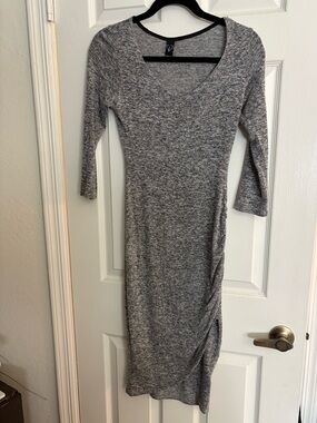Windsor Gray Long Sleeve Dress S (Fits M)
